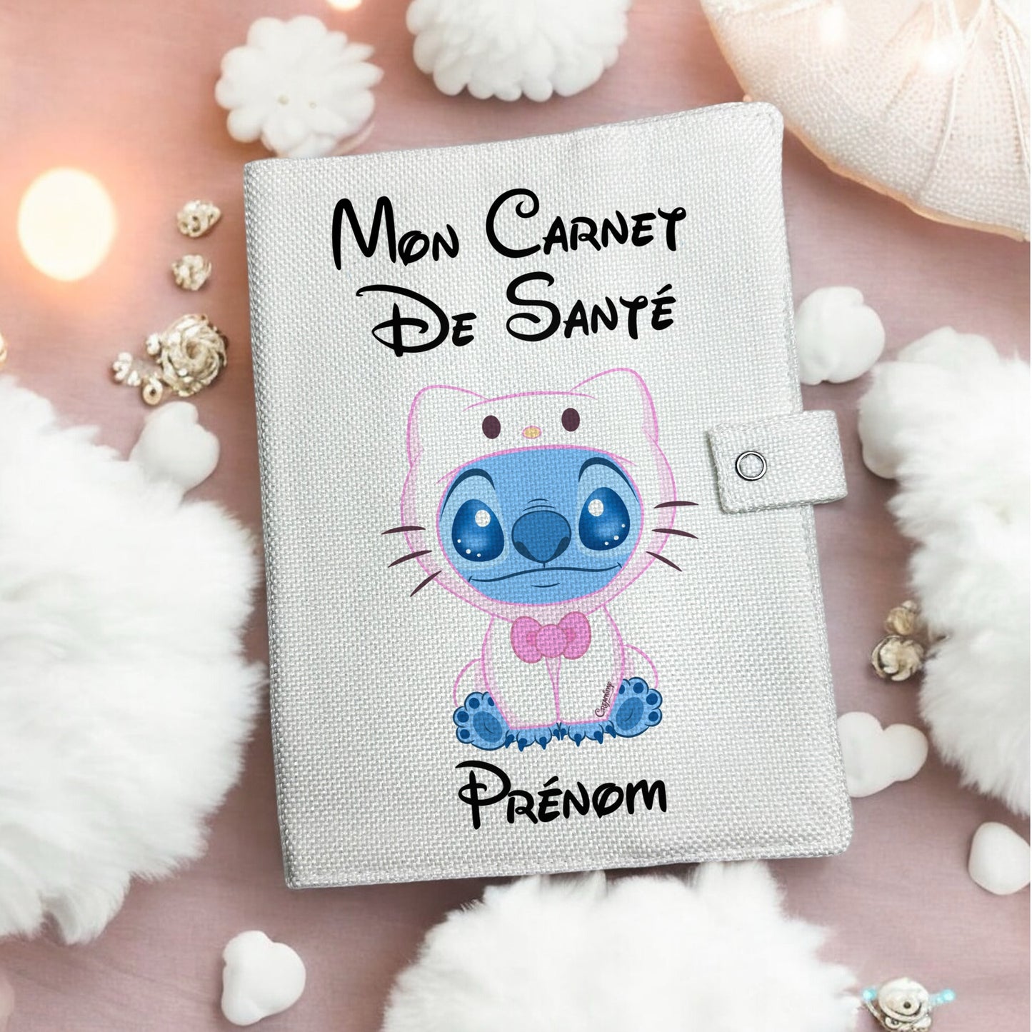 Protège carnet de santé - Stitch Kitty Kawaii