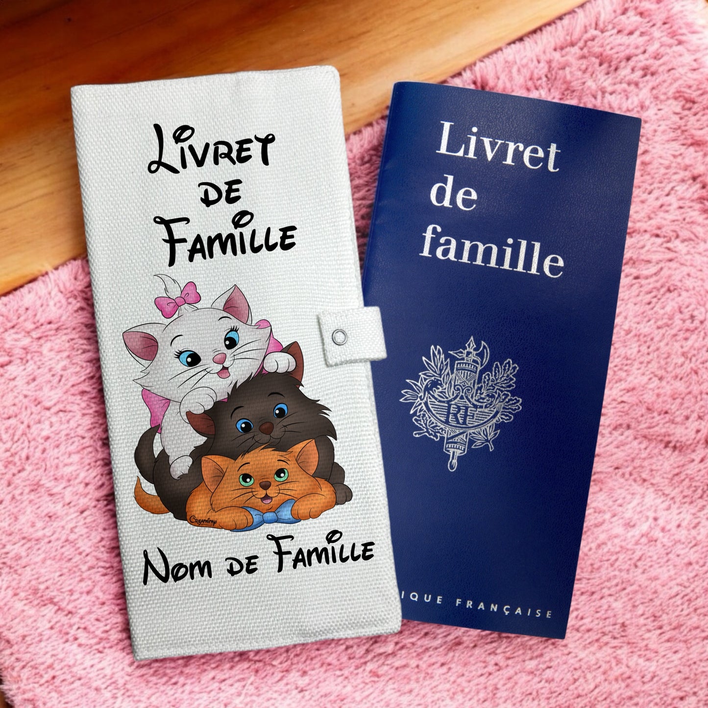 Protège livret de famille - Aristochats