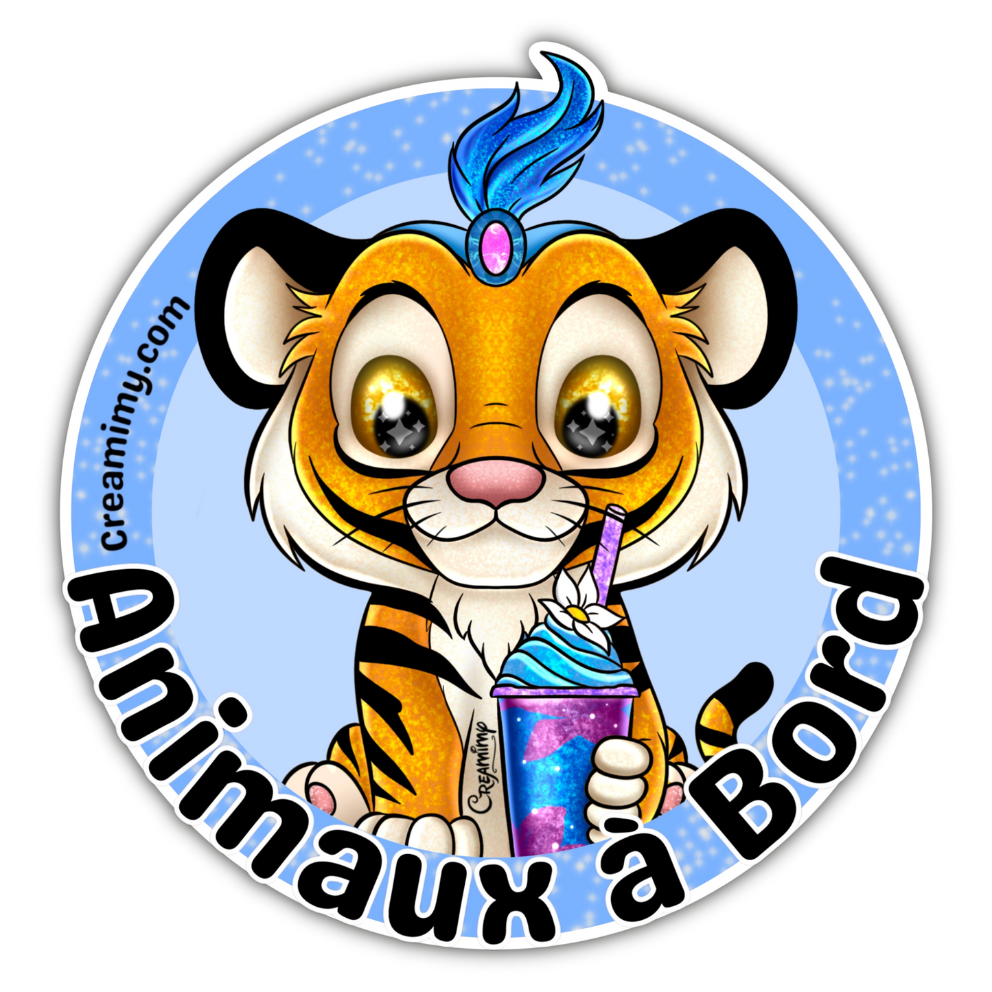 Animaux à bord Sticker - Rajah