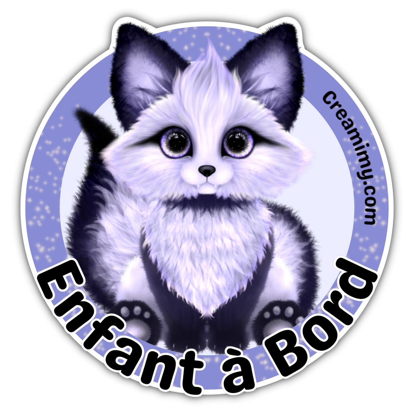 Enfant à bord Sticker - Crystal