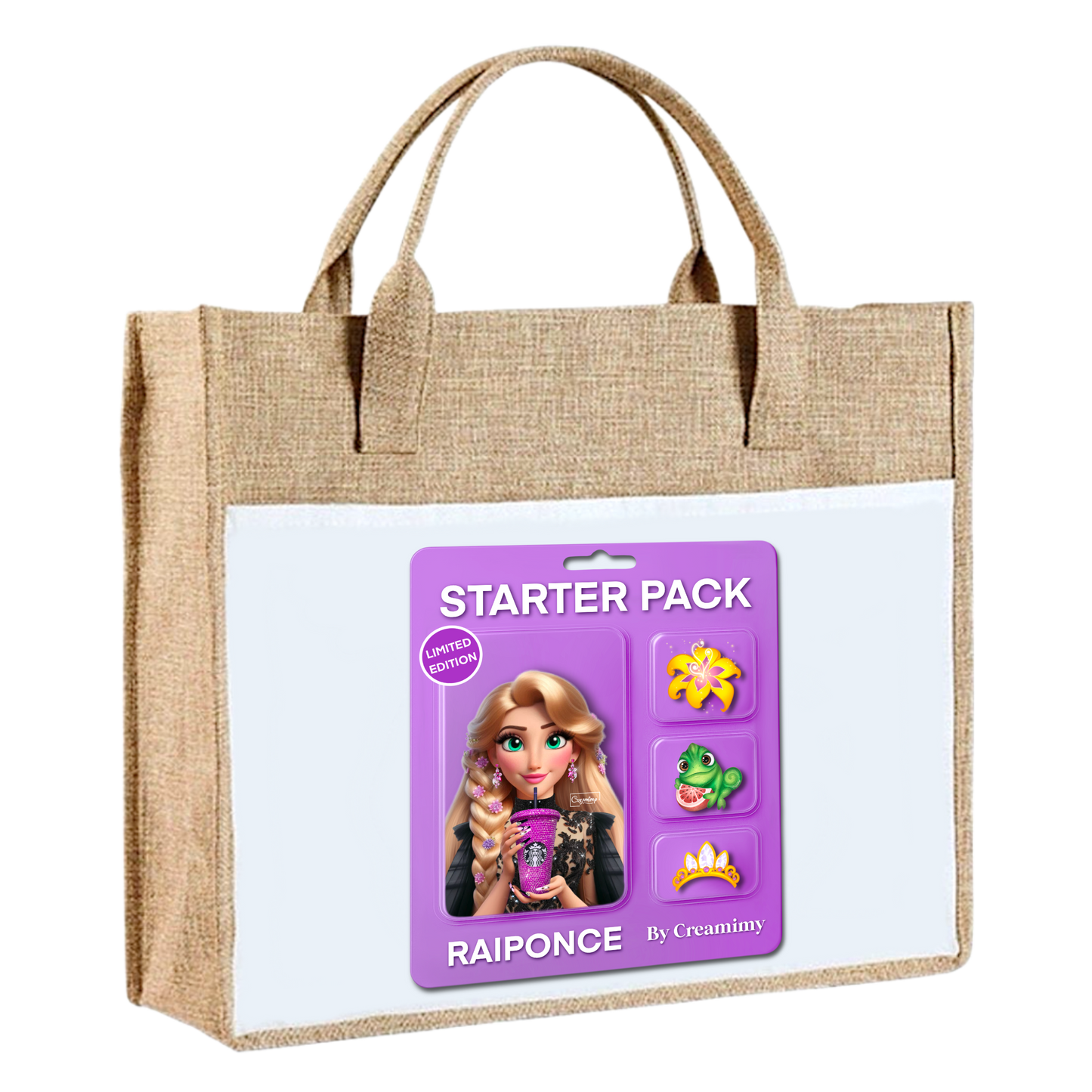Sac en toile de jute - Starter Pack Raiponce