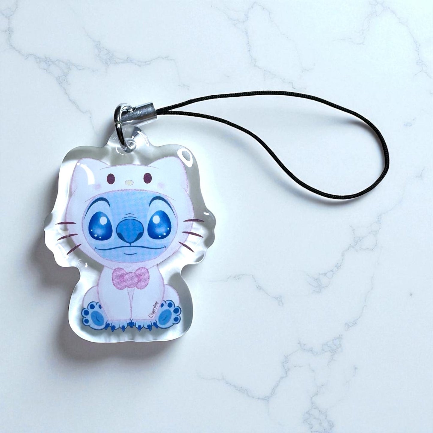Bijoux de téléphone - Stitch Kitty Kawaii
