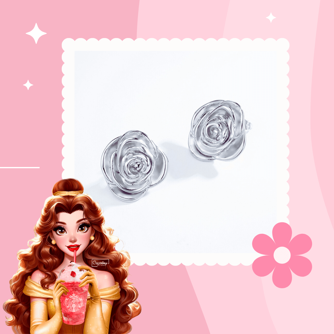 Boucle d'oreille la Rose