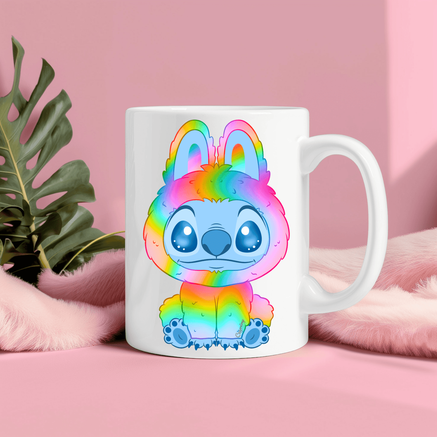 Mug - Stitch Bubu Rainbow