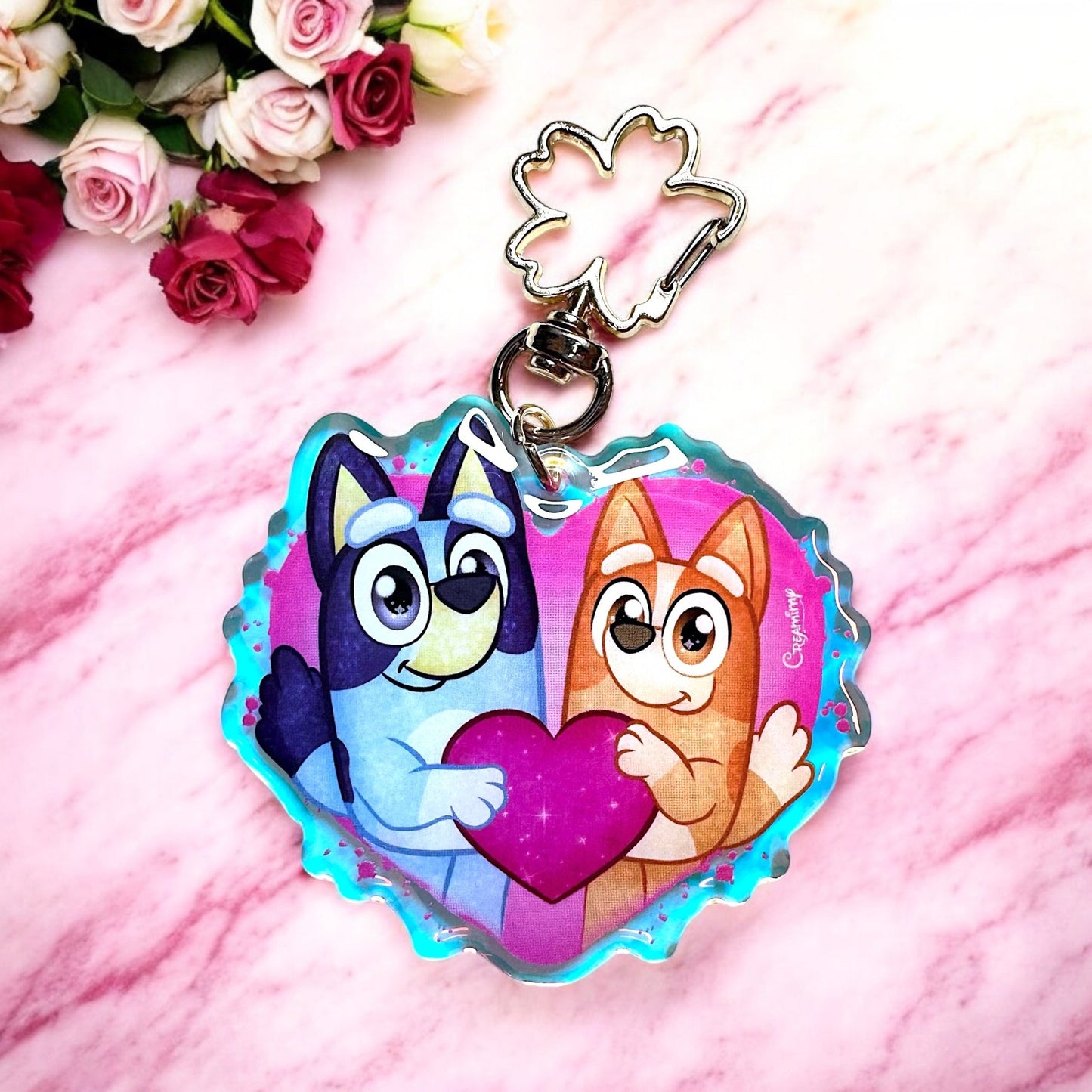 Porte clé - Bluey & Bingo