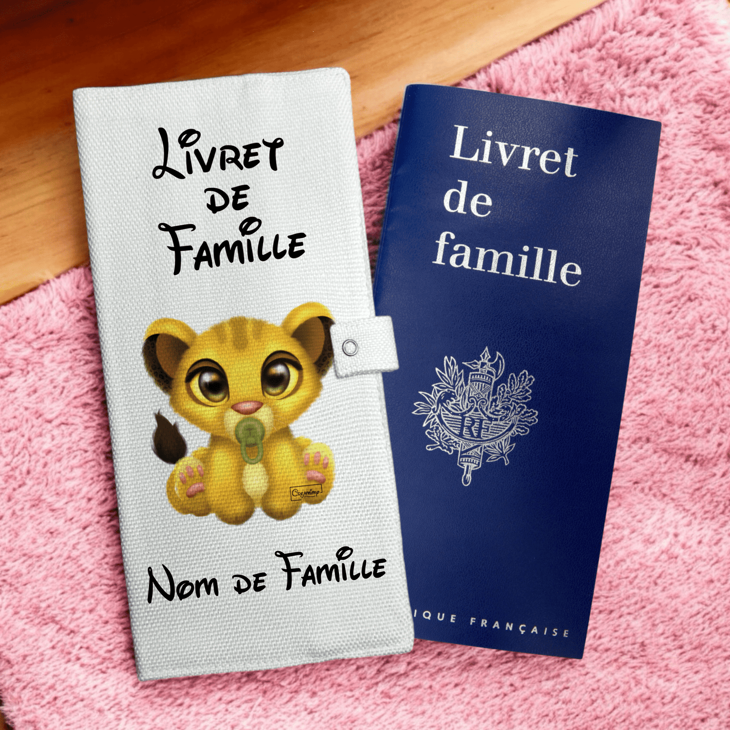 Protège livret de famille - Baby Simba