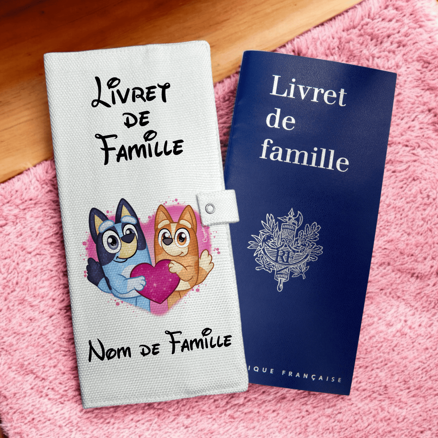 Protège livret de famille - Bluey & Bingo