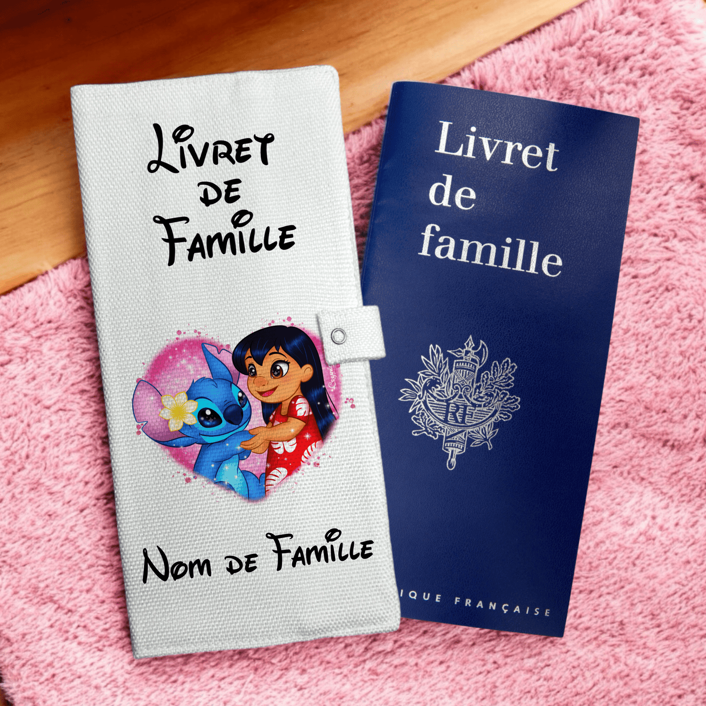 Protège livret de famille - Lilo & Stitch