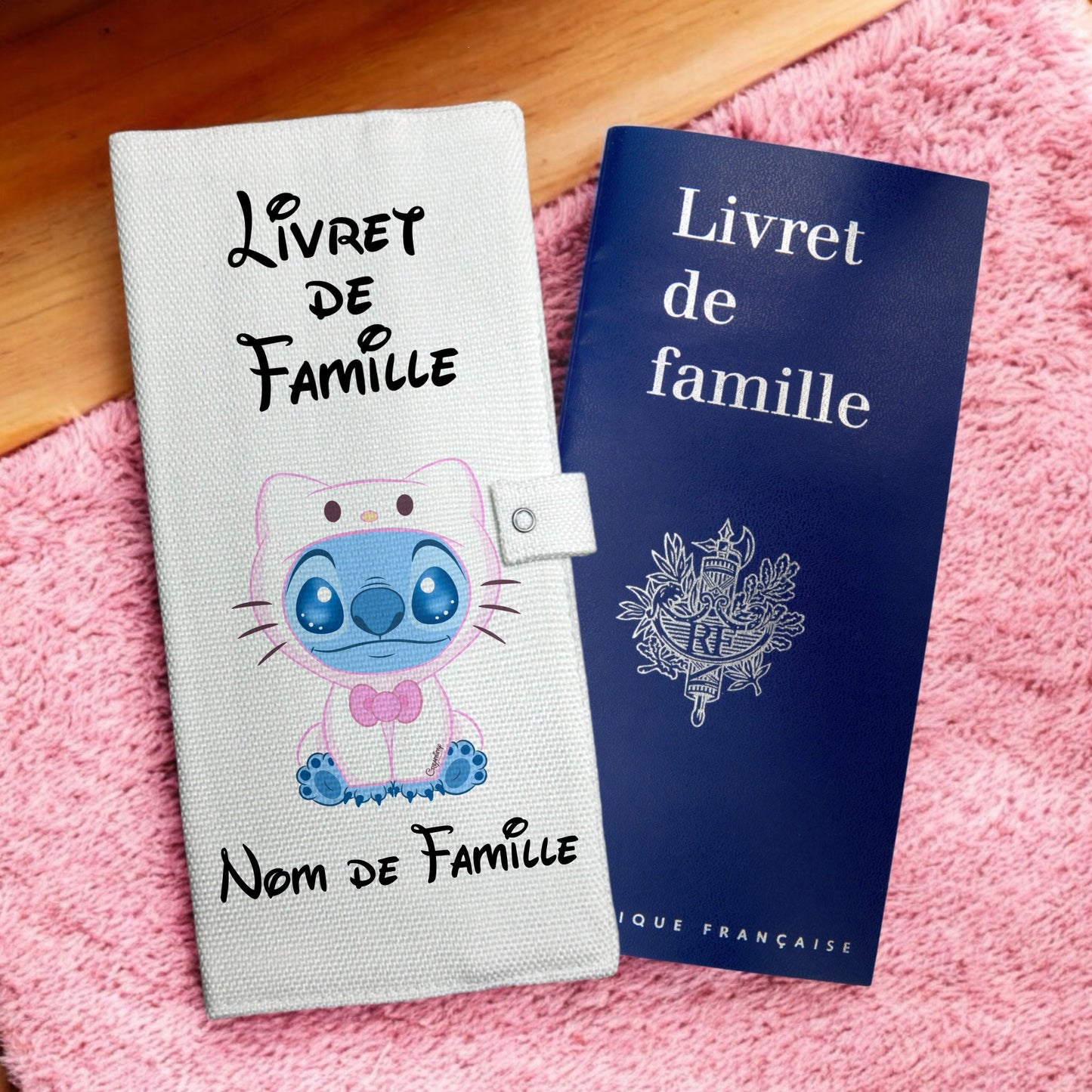 Protège livret de famille - Stitch Kitty Kawaii