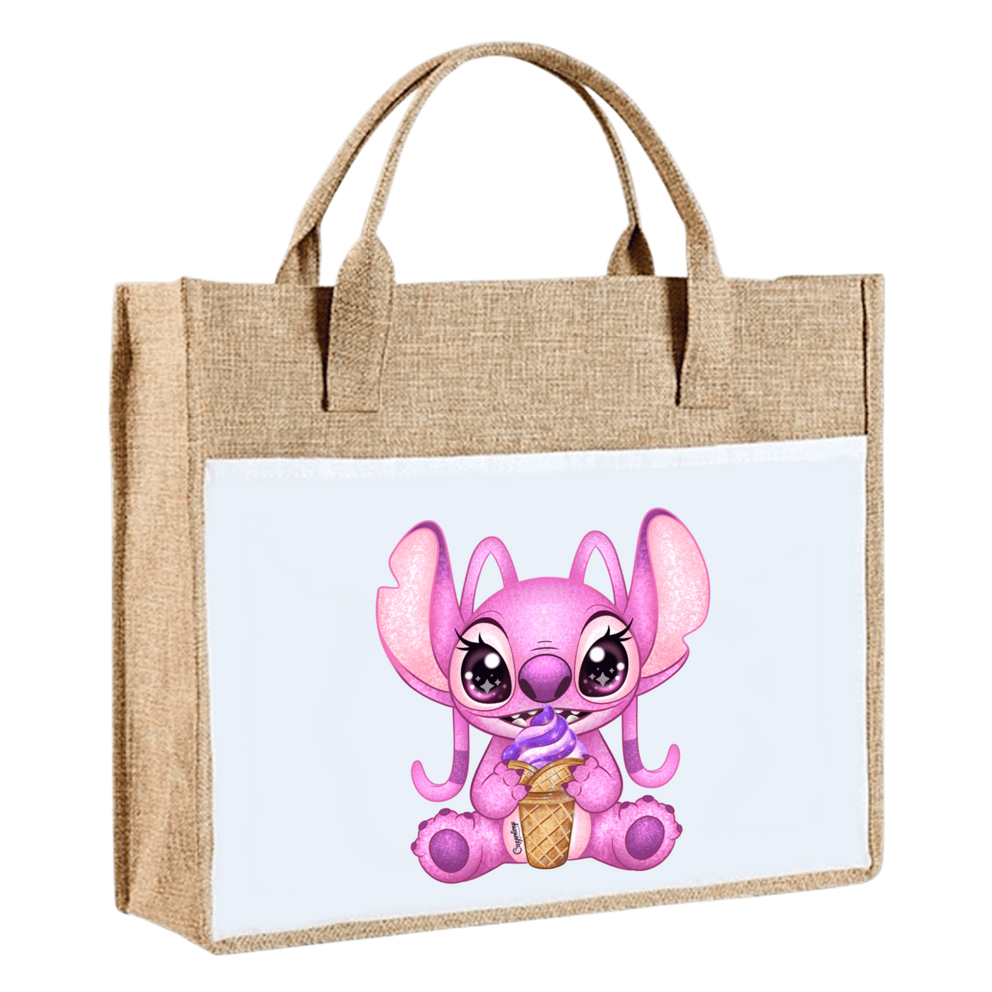 en toile de jute angel