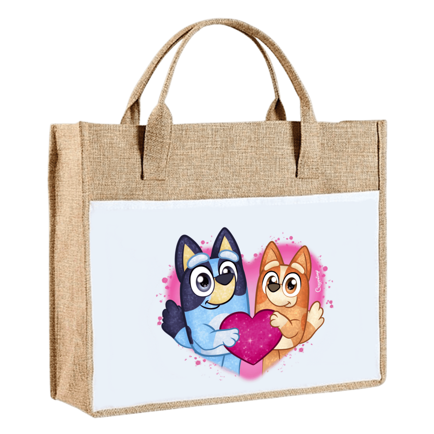 Sac toile de jute bluey