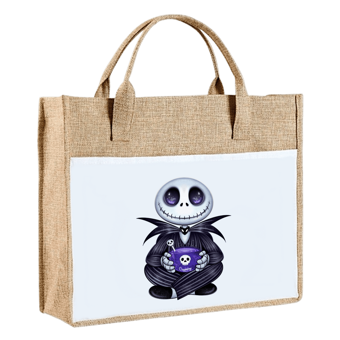 Sac en toile de jute - Jack Skellington