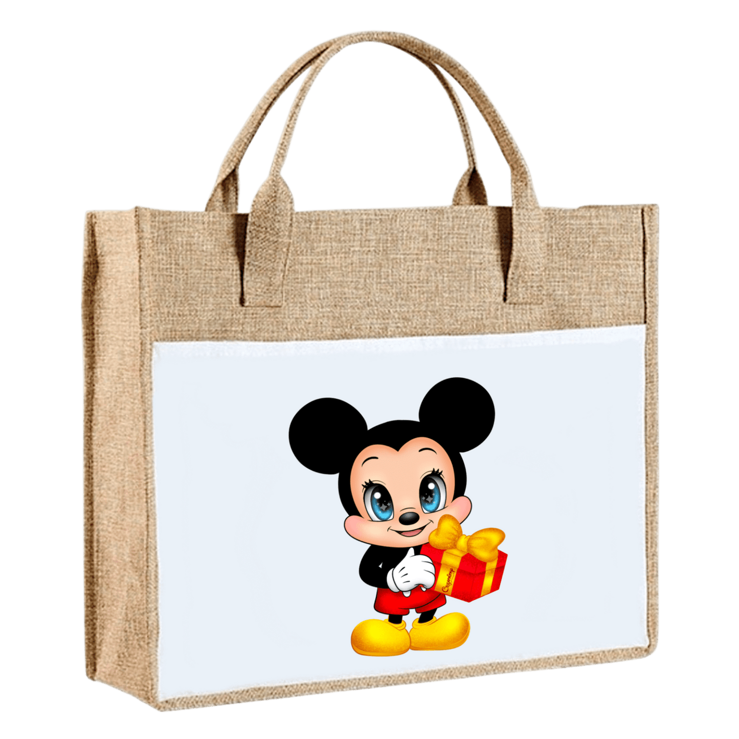 en toile de jute mickey