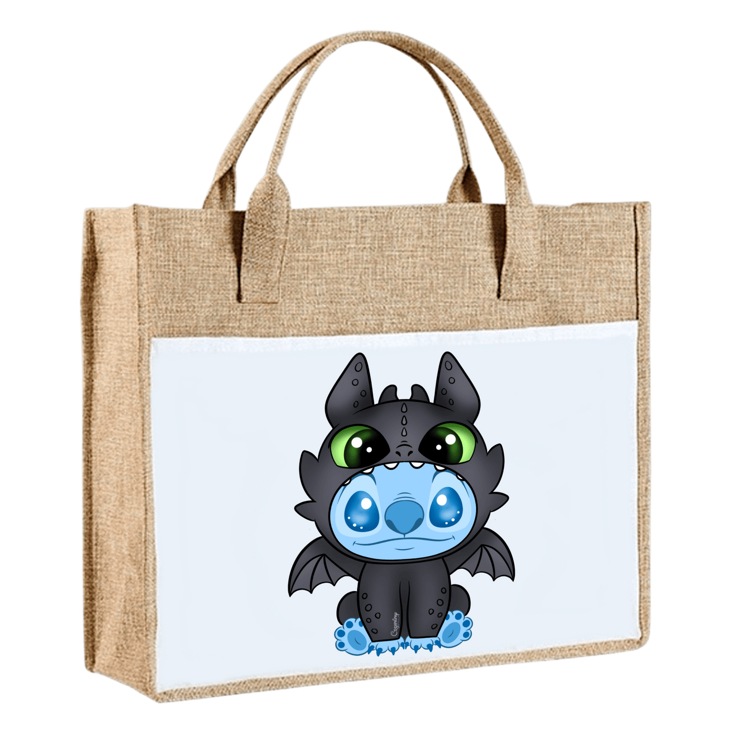 Sac en toile de jute - Stitch Krokmou
