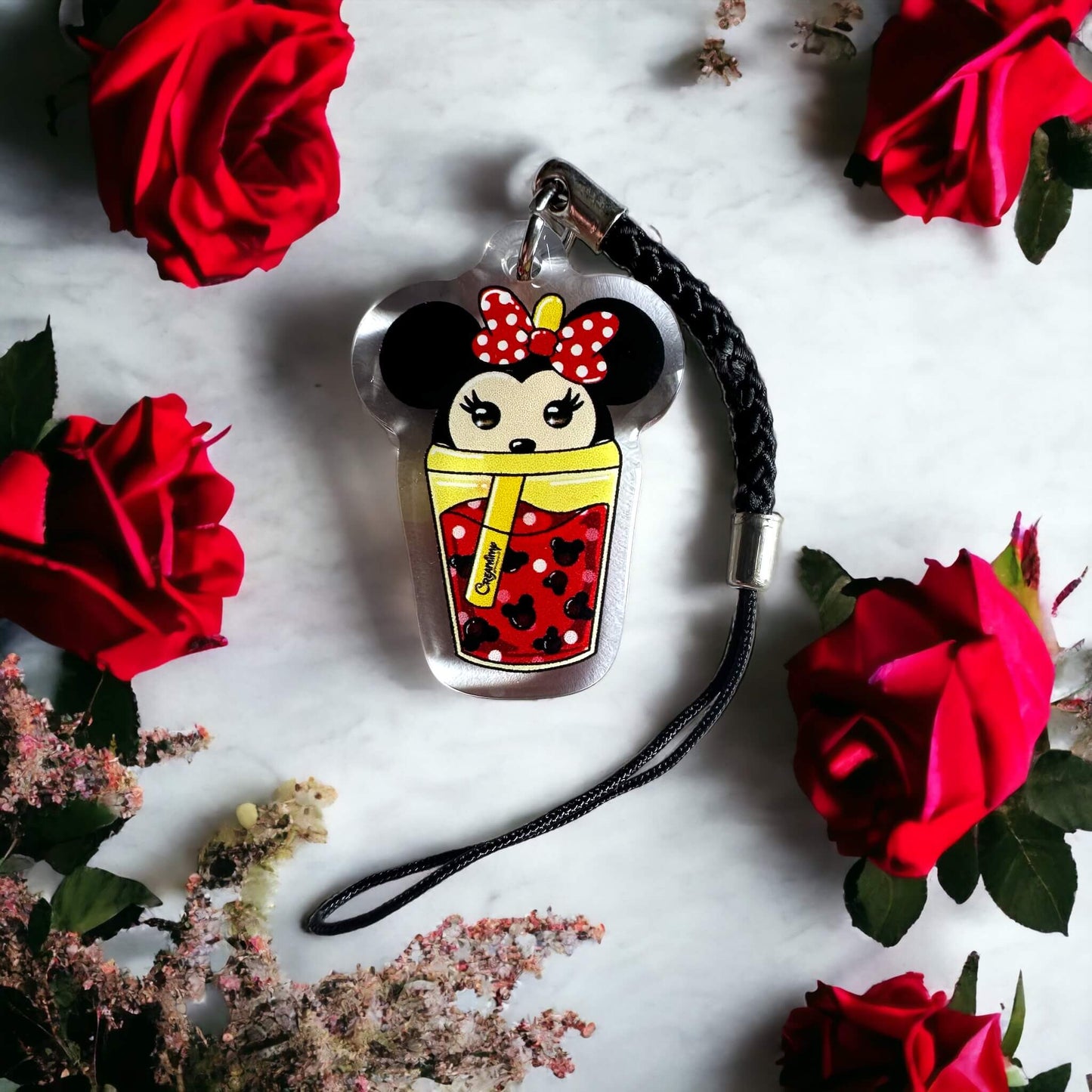 Bijoux de téléphone Bubble tea Minnie