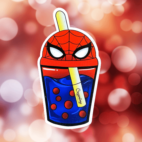 Magnet Bubble Tea Batman & Spider Man