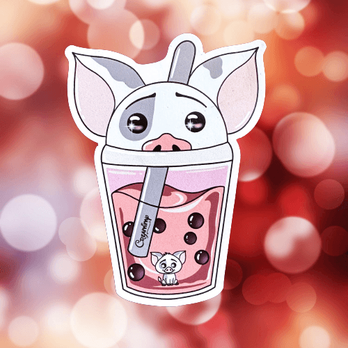 Magnet Bubble Tea Vaïana & Pua