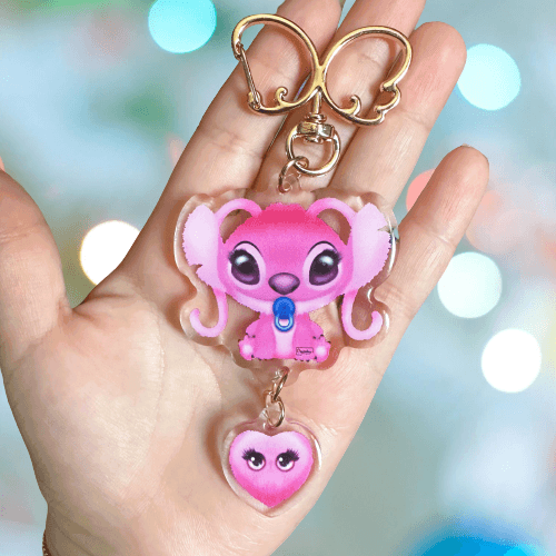 Porte clé Baby Angel cœur