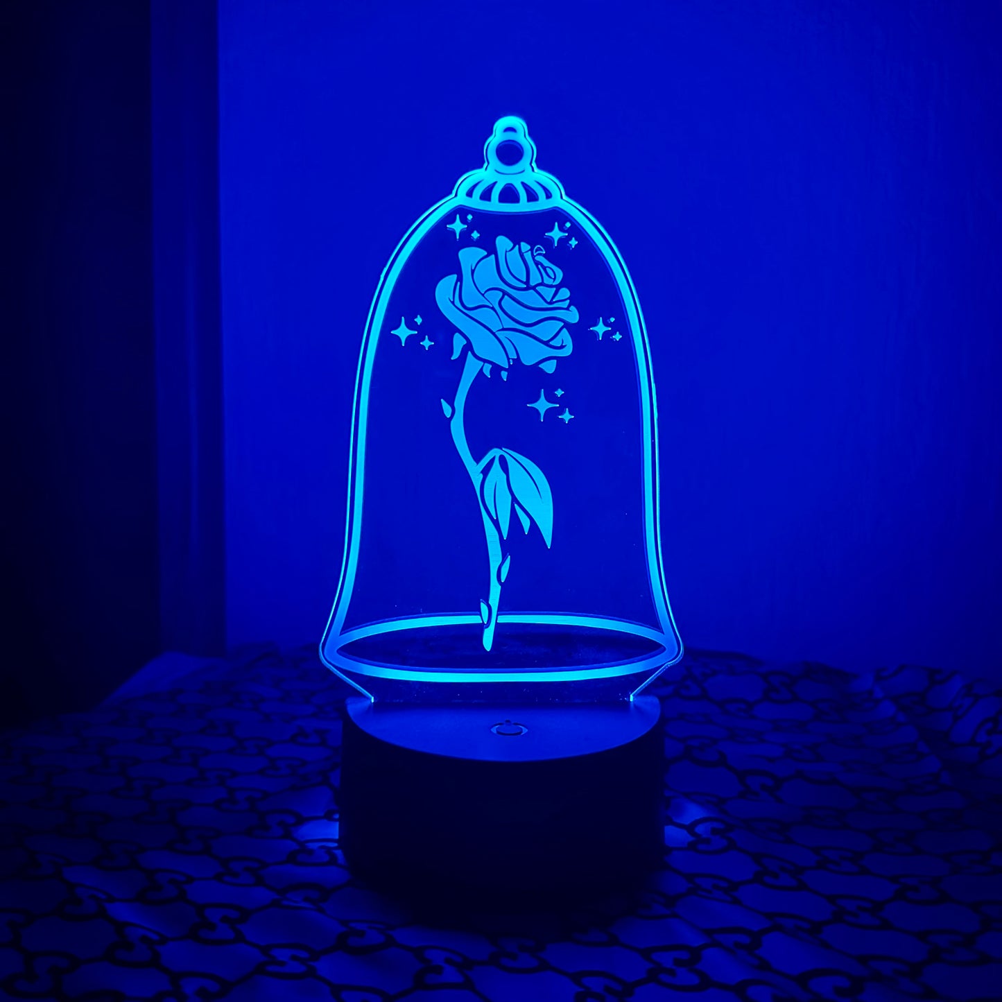 Lampe 3D Rose Éternelle