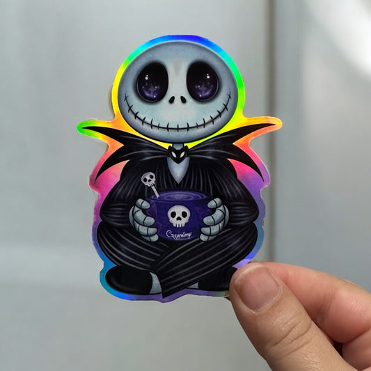 Stickers Holographique Jack Skellington