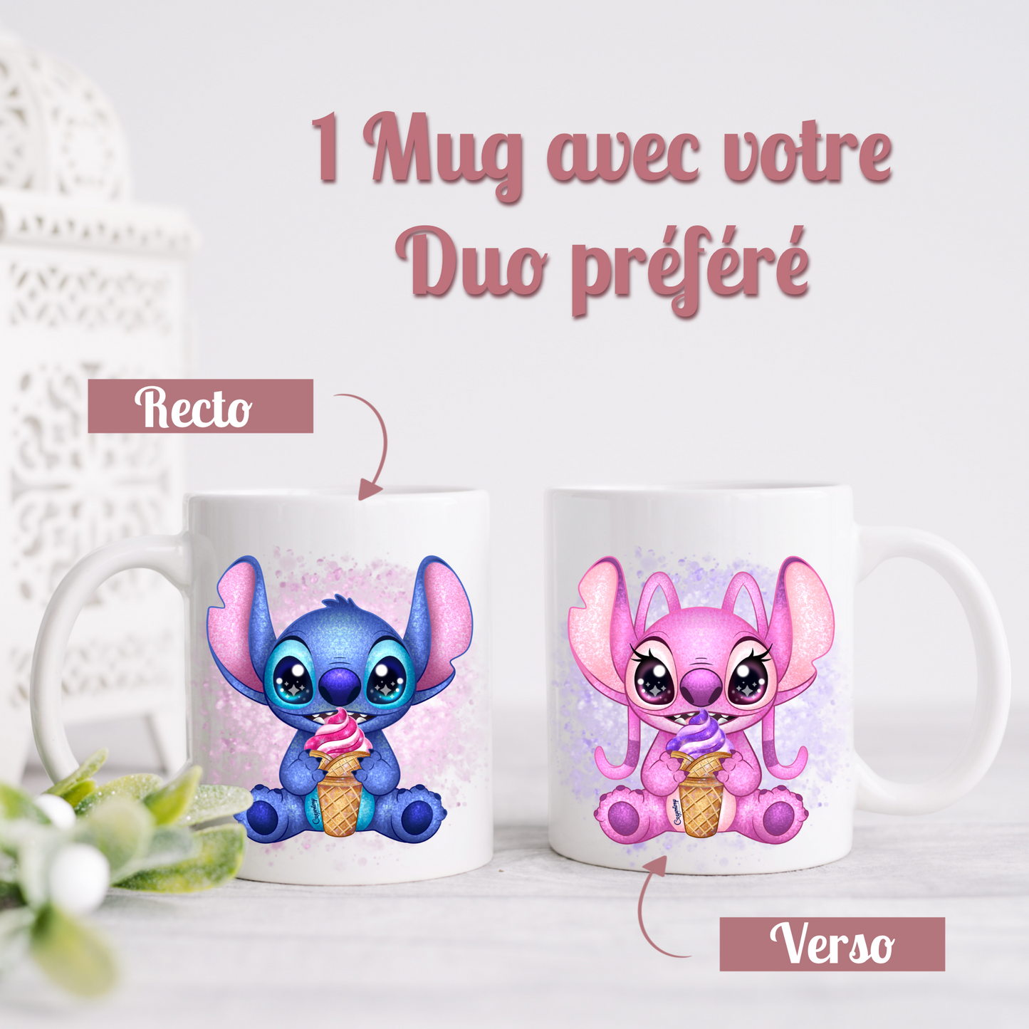 Mug Stitch & Angel Ice Cream