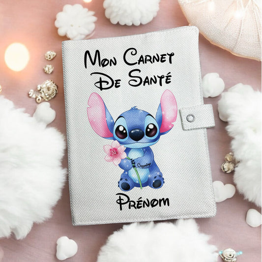 Protège carnet de santé - Stitch Sakura