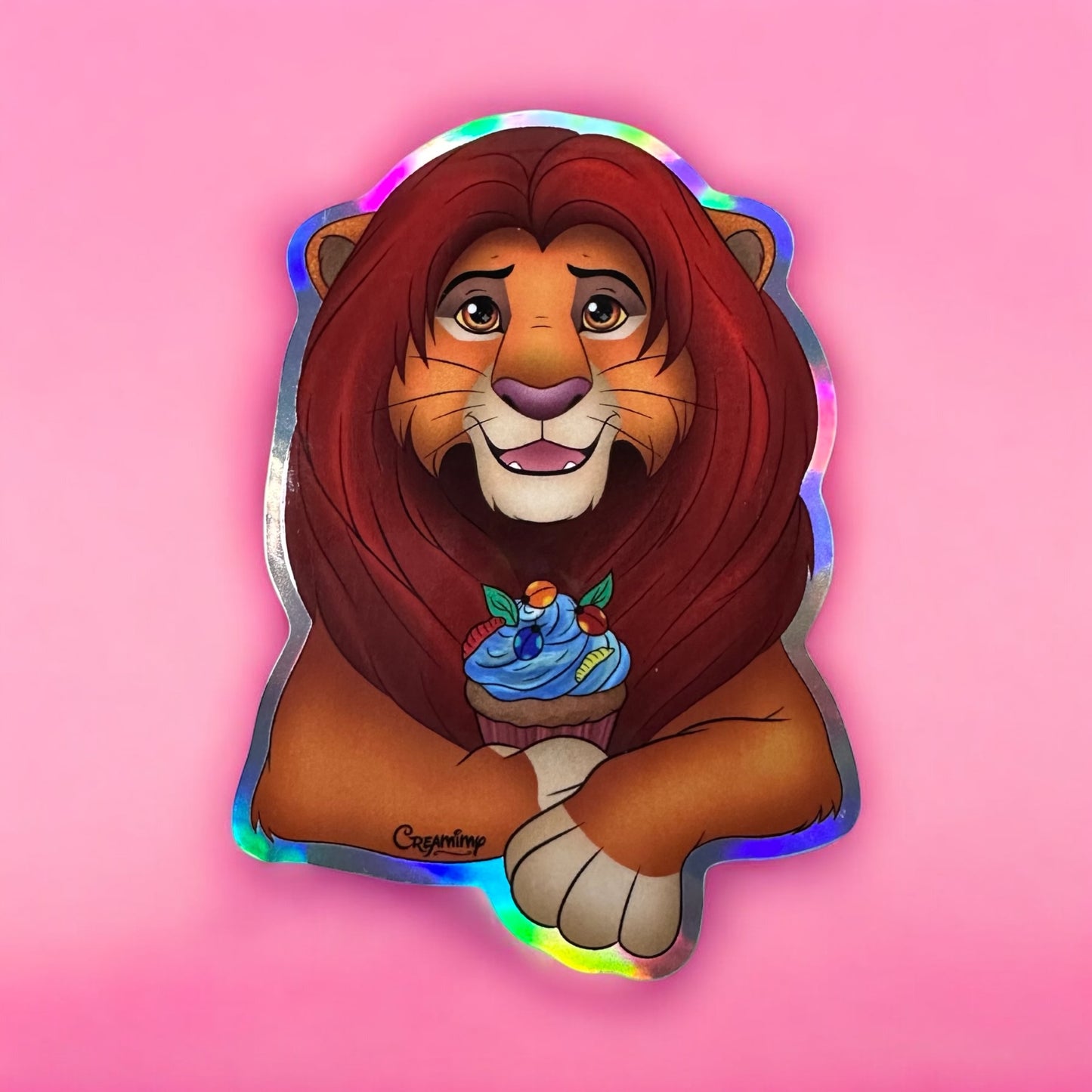 Stickers Holographique Simba