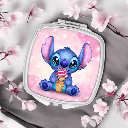 Miroir de poche Stitch ice cream