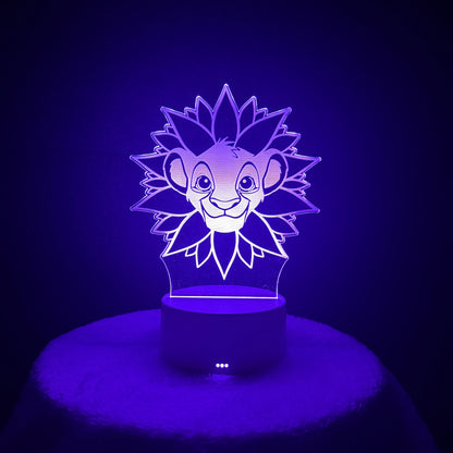 Lampe 3D personnalisée Simba
