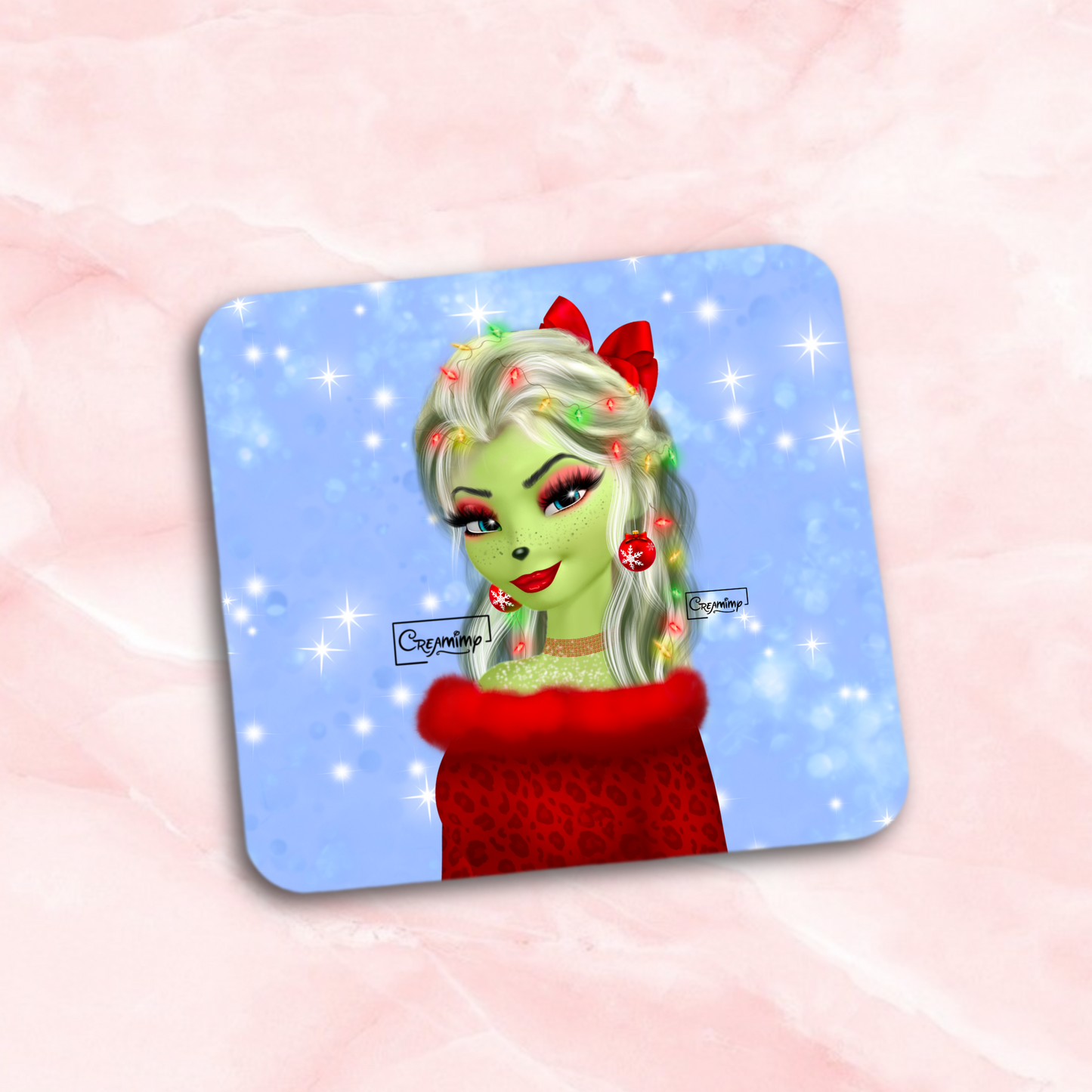 Dessous de Verre Elsa Grinch