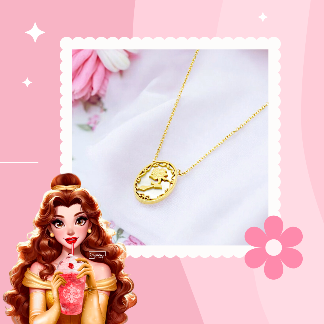 Collier Rose Eternelle