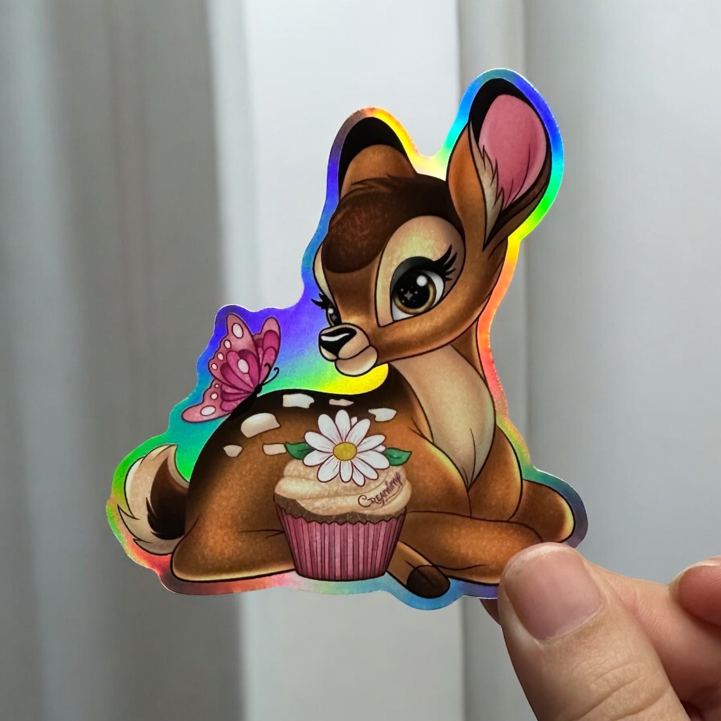 Stickers Holographique Bambi