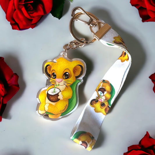 Porte clé Fruity Simba avec lanière