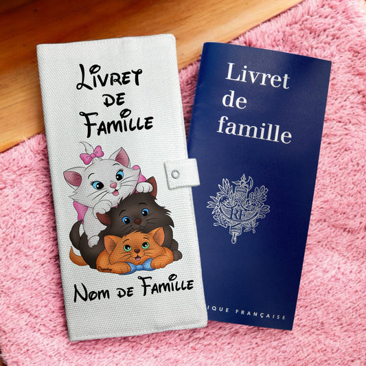 Protège livret de famille - Aristochats