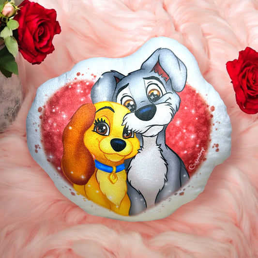 Peluche la Belle et le Clochard 20cm