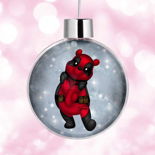 Boule de Noël Winnie Deadpool