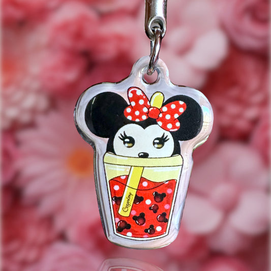 Bijoux de téléphone Bubble tea Minnie