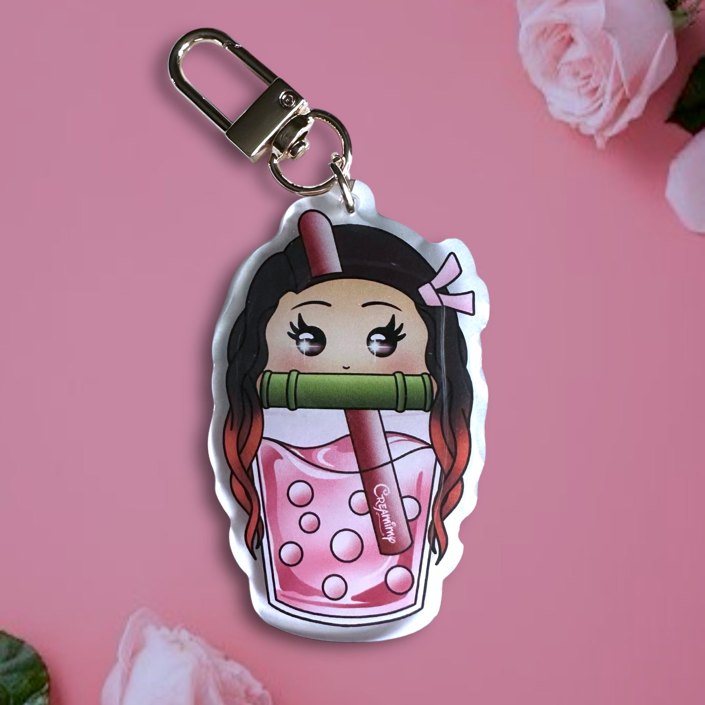 Porte-clé Bubble Tea Nezuko