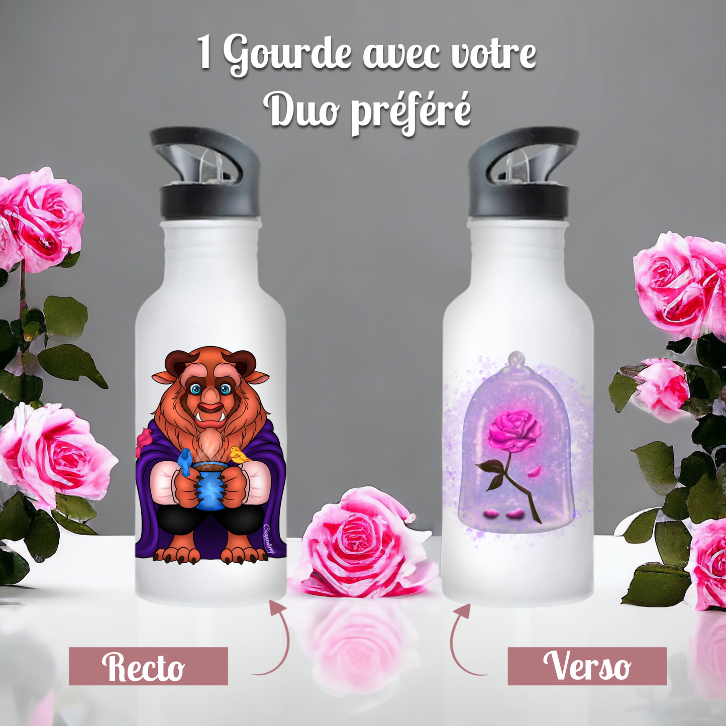 Gourde La Bête & La Rose