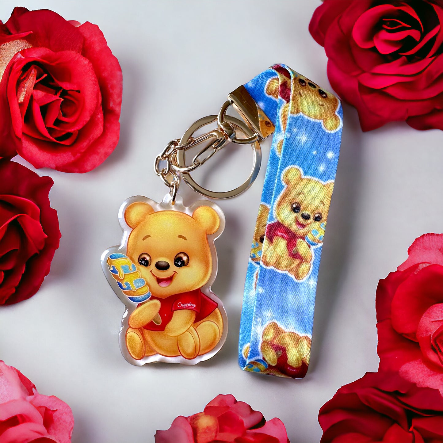 Porte clé Winnie avec lanière