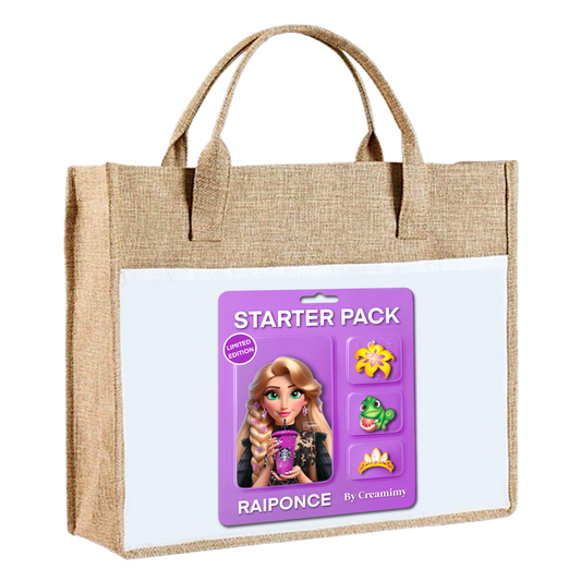 Sac en toile de jute - Starter Pack Raiponce