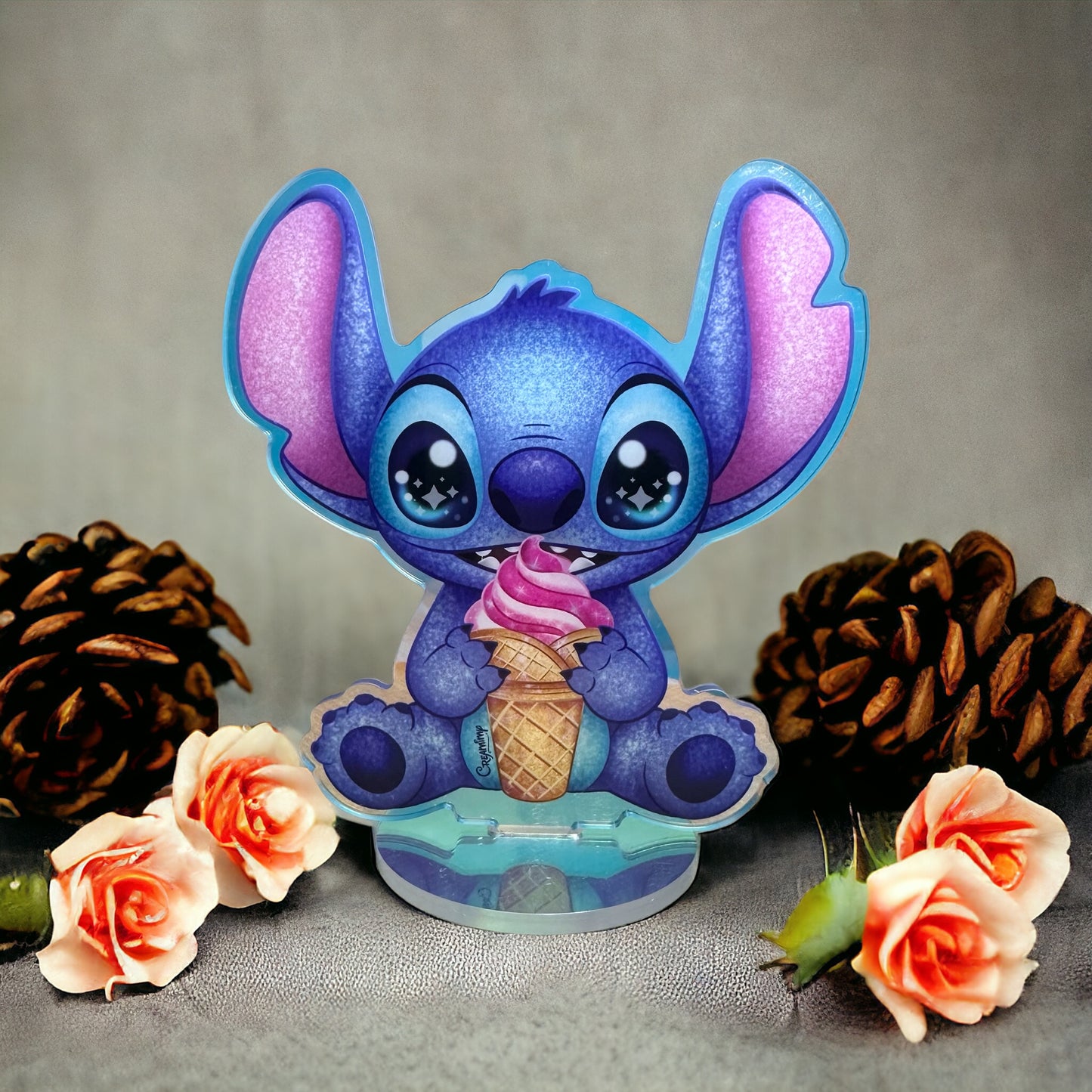 Figurine Acrylique Stitch Ice Cream