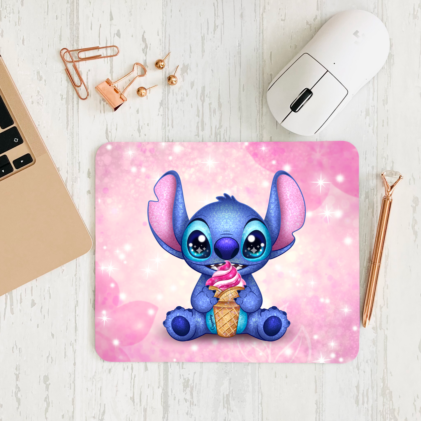 Tapis de souris Stitch Ice Cream