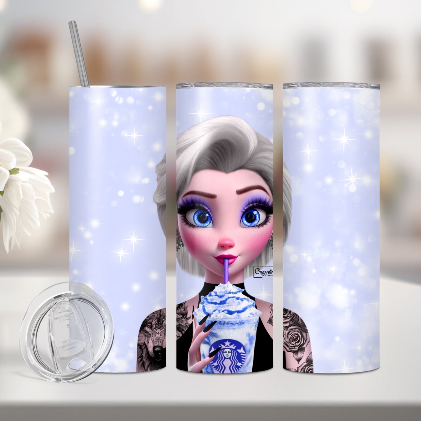 Thermos Elsa Purple