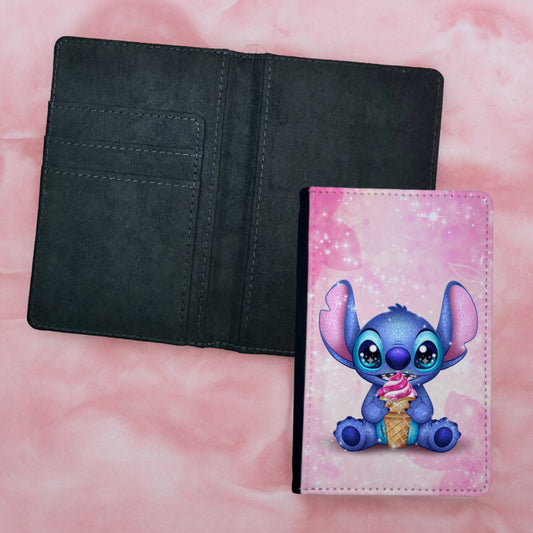 Support Cartes / Passeport Stitch Ice Cream