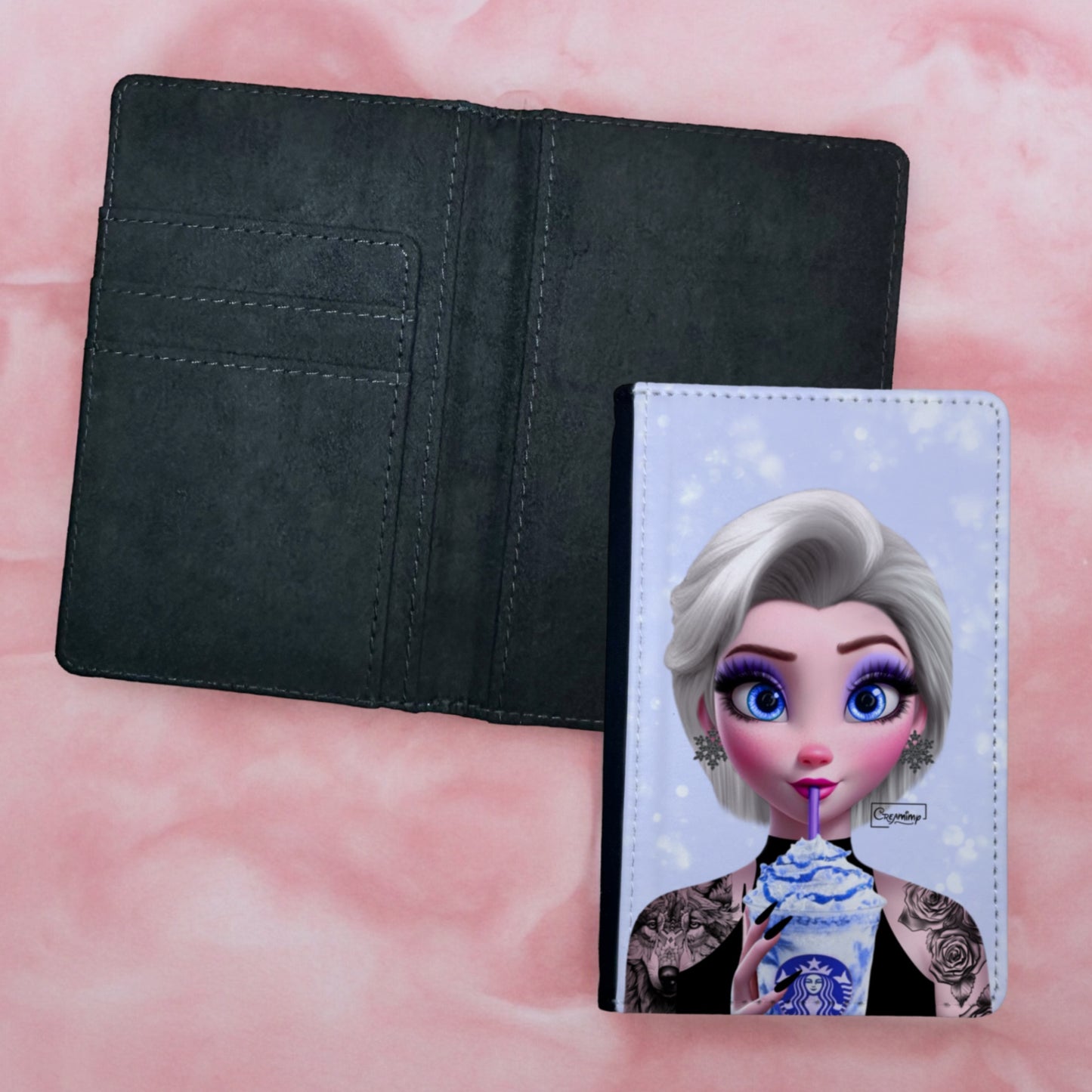 Support Cartes / Passeport Elsa Purple