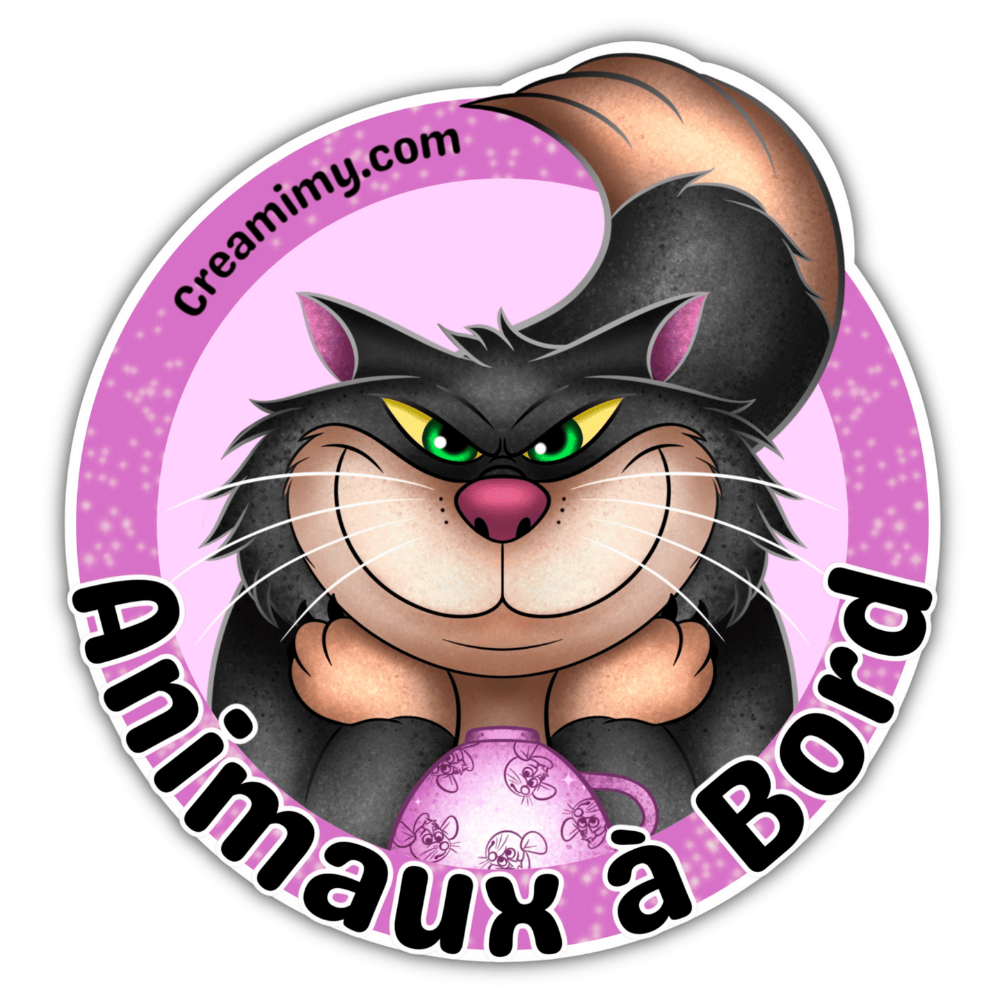 Animaux à bord Sticker - Lucifer