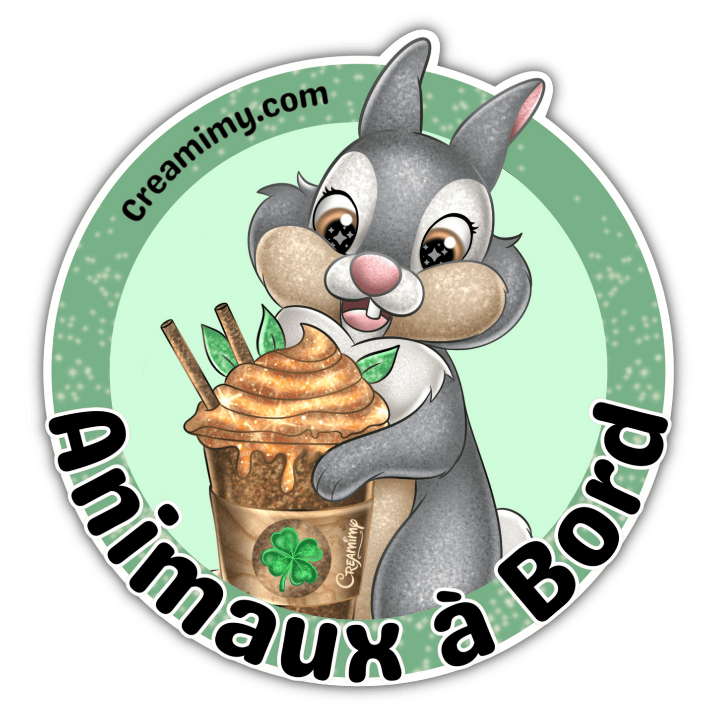 Animaux à bord Sticker - Panpan