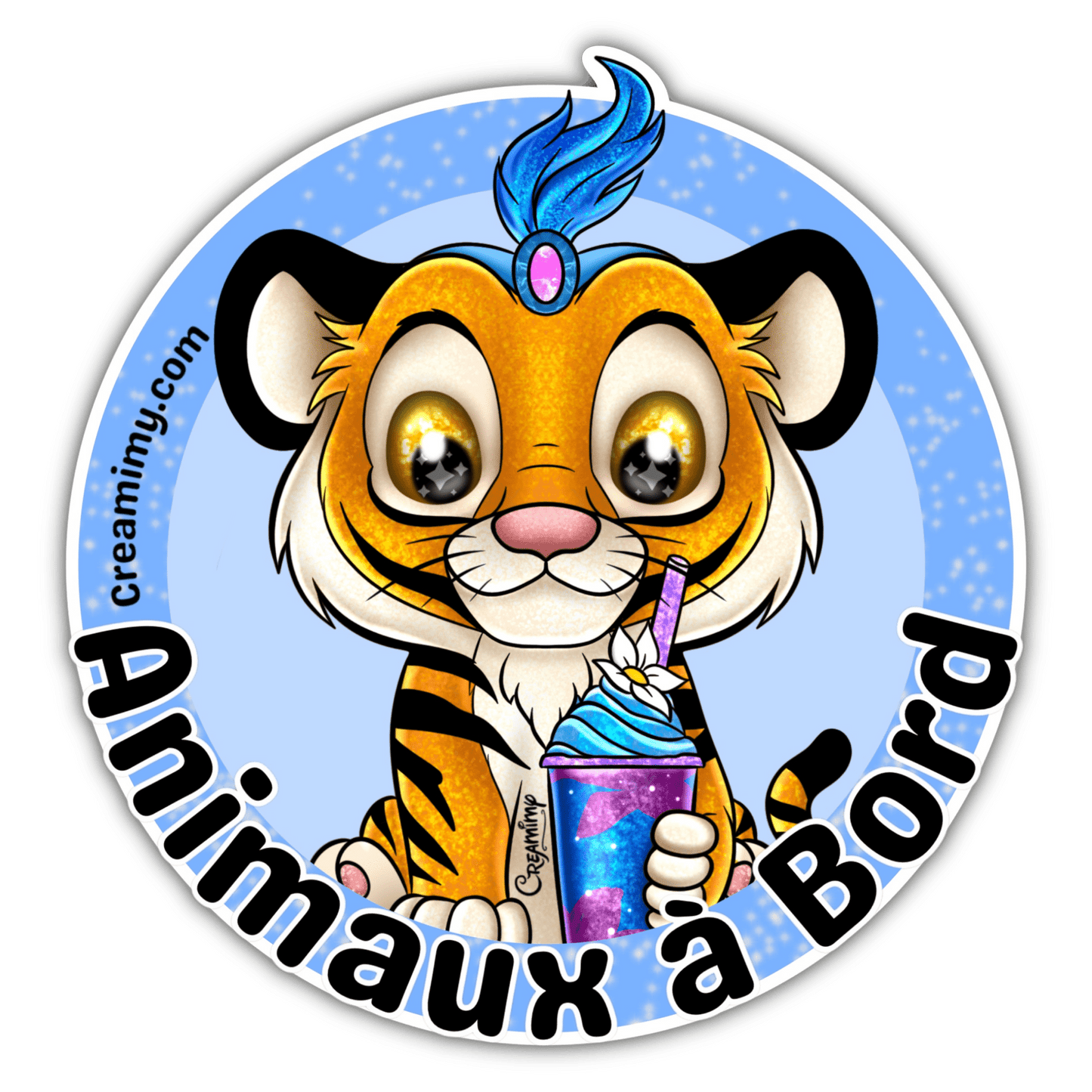 Animaux à bord Sticker - Rajah