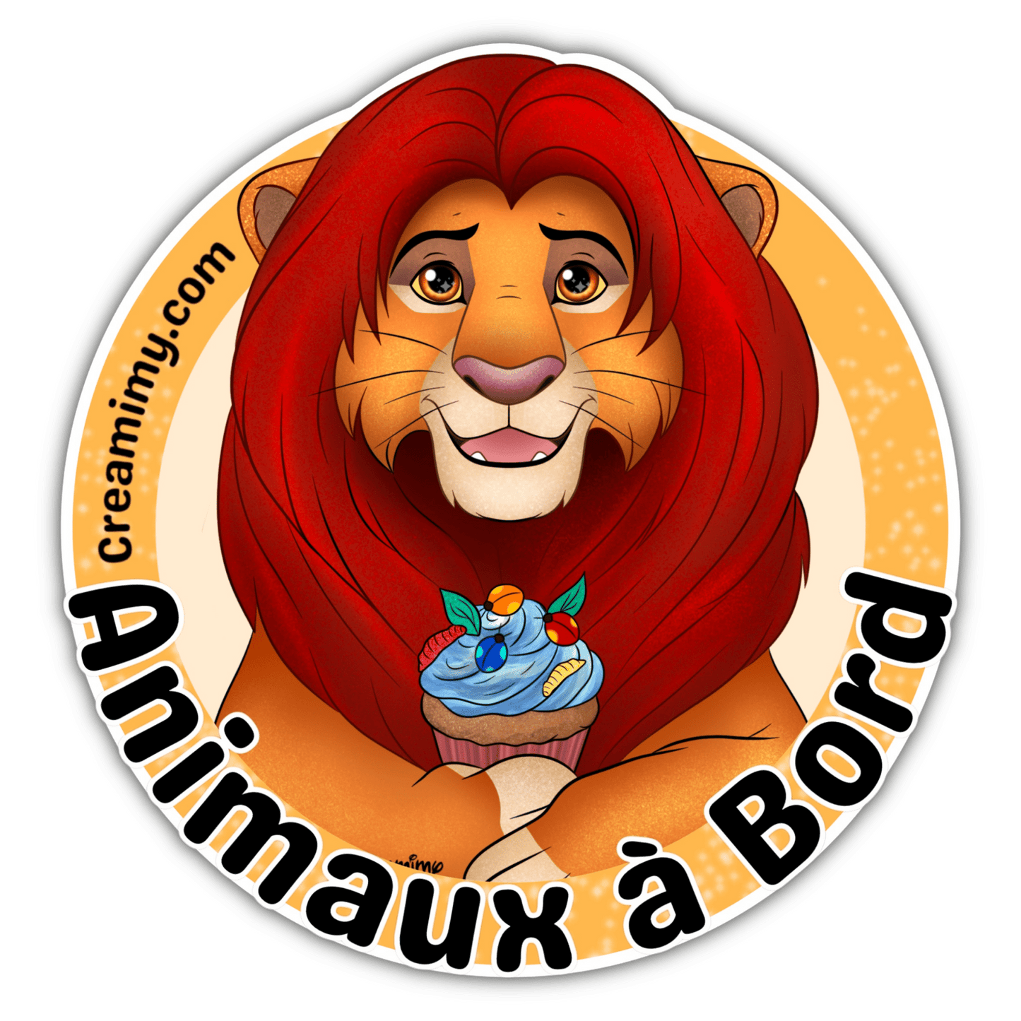 Animaux à bord Sticker - Simba
